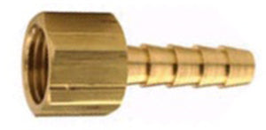 1/4 INCH X 3/8 INCH FNPT X HOSE BARB  BRASS