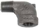 1/4 INCH X 1/4 INCH MNPT X FNPT  GALVANIZED STREET ELBOW - 90