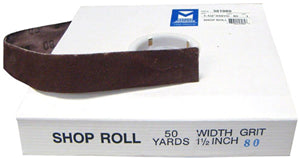 SANDPAPER 1-1/2" X 50 YD ROLL - 180 GRIT