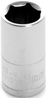 9MM X 6 POINT STANDARD IMPACT SOCKET - 1/4 INCH DRIVE