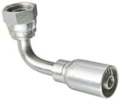 FEMALE 24 DEG SWIVEL DIN 90 DEG ELBOW