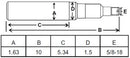 1-5/8 X 10 INCH SPINDLE FOR 281001 ( W669 )