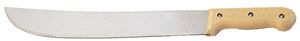 MACHETTE WITH WOOD HANDLE - 18"