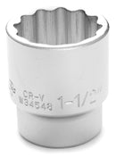 1-1/2 INCH X 12 POINT STANDARD IMPACT SOCKET - 3/4 INCH DRIVE