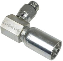 3/8 INCH HOSE X 9/16 INCH - 18 ORB MALE ELBOW - 90 SWIVEL