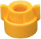 QUICKJET CAP FOR ROUND BODY SPRAY TIPS - YELLOW    REPLACES CP25607 / 25608 SERIES