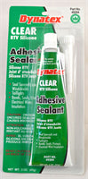 CLEAR SILICONE ADHESIVE / SEALANT - 3 OUNCE CARDED TUBE