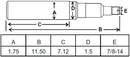 1-3/4 X 11-1/2 INCH SPINDLE FOR 280511 / 280621 / 280521 (709, 719, 809)