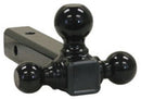 TRIPLE TRAILER BALL MOUNT FOR 2" RECEIVER - TUBULAR SHANK        1-7/8"  / 2" /  2-5/16" BALL