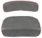 COMPLETE SEAT ASSEMBLY. GRAY WITH RED TRIM VINYL. BOTTOM CUSHION MFCC12 AND BACKREST BR204. - Quality Farm Supply