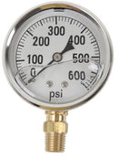 600 PSI LIQUID FILLED  / STAINLESS GAUGE - 2-1/2" DIAMETER - Quality Farm Supply