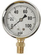 100 PSI LIQUID FILLED  / STAINLESS GAUGE - 4" DIAMETER - Quality Farm Supply