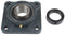 1-3/4 INCH 4 HOLE CAST IRON FLANGED BEARING - WITH ECCENTRIC LOCKING COLLAR - Quality Farm Supply