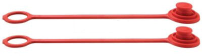 1/2" DUST PLUG - RED RUBBER - 2 PACK - Quality Farm Supply
