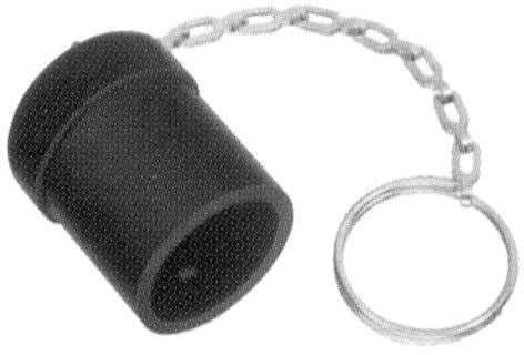 1/2" DUST CAP - RUBBER CAP WITH CHAIN - Quality Farm Supply