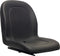 DELUXE ULTRA HIGH BACK SEAT FOR LAWN & GARDEN - BLACK VINYL - Quality Farm Supply