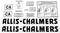 DECAL SET FOR ALLIS CHALMERS CA - Quality Farm Supply