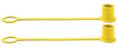 1/2" DUST CAP - YELLOW RUBBER - 2 PACK - Quality Farm Supply