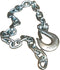 CHAIN,SAFETY 3/8"X35" WITH FORECLEVIS SLIPHOOK,ZINC,15M LBS. - Quality Farm Supply