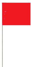 5 X 8 INCH RED SURVEY FLAG - Quality Farm Supply