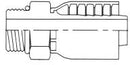 71 SERIES - 1 INCH HOSE X 1-5/16 INCH X 12 1-5/16 INCH X 12 ORB MALE STRAIGHT RIGID - Quality Farm Supply