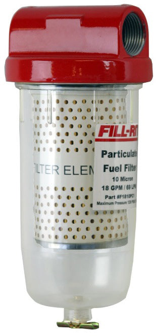 CLEAR BOWL FILTER WITH DRAIN - PARTICULATE - Quality Farm Supply