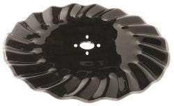 17 INCH X 5 MM VERTICAL TILL BLADE WITH 4 HOLES ON 5 AND 5-1/4 INCH CIRCLE - Quality Farm Supply