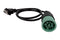 JALTEST DEUTSCH 9 PIN TYPE 2 GREEN (V9) CABLE - Quality Farm Supply