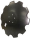 20 INCH X 6-1/2MM VERTICAL TILL BLADE WITH 5 HOLES ON 4-1/4 INCH CIRCLE - Quality Farm Supply