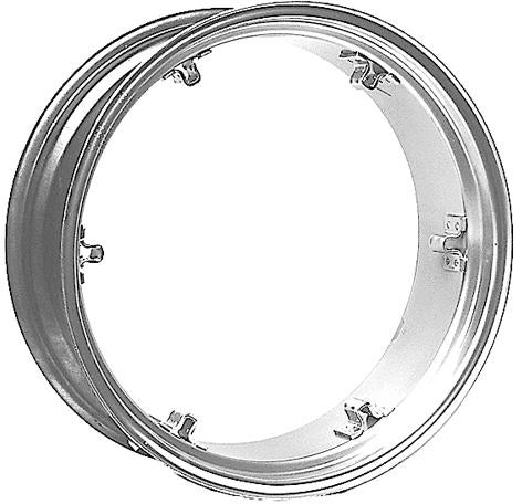 RIM, 11 X 28 WIDE BASE DEMOUNTABLE RIM WITH SIX LOOP CLAMPS. USE WITH 12.4 X 28 TIRE. - Quality Farm Supply