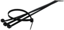 7-1/2 INCH BLACK ZIP TIE WITH 18 LB. RATING - 14/BAG - Quality Farm Supply