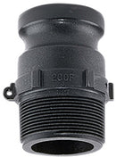 1" F SERIES CAM LOCK COUPLER - 1" MALE ADAPTER X 1-1/4" MALE PIPE THREAD - Quality Farm Supply
