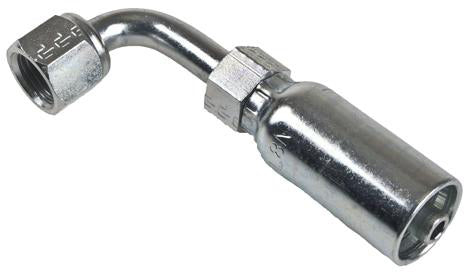 HY SERIES - 1/4 INCH HOSE X 1/2 INCH X 20 1/2 INCH X 20 JIC FEMALE ELBOW - 90 SWIVEL - Quality Farm Supply