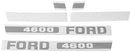 DECAL SET FOR FORD 4600. CONTAINS SIX PIECE HOOD SET. REPLACES D-F4600. - Quality Farm Supply