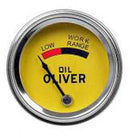 GAUGE, OIL PRESSURE, ORIGINAL STYLE WITH OLIVER LOGO. FITS 2" DIAMETER HOLE. VINTAGE IRON - Quality Farm Supply