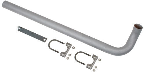 VERTICAL EXHAUST PIPE WITH CLAMP - Quality Farm Supply