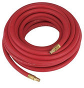 3/8" X 50 FT. 300 PSI RED PREMIUM RUBBER AIR HOSE ASSEMBLY - Quality Farm Supply